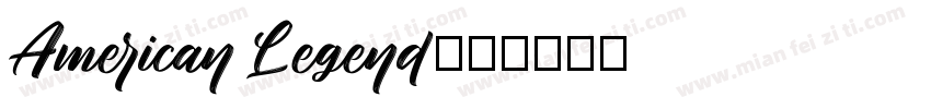 American Legend字体转换
